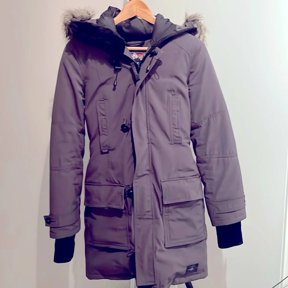 TNA Grey Bancroft Parka (XS) - Picture 1 of 8